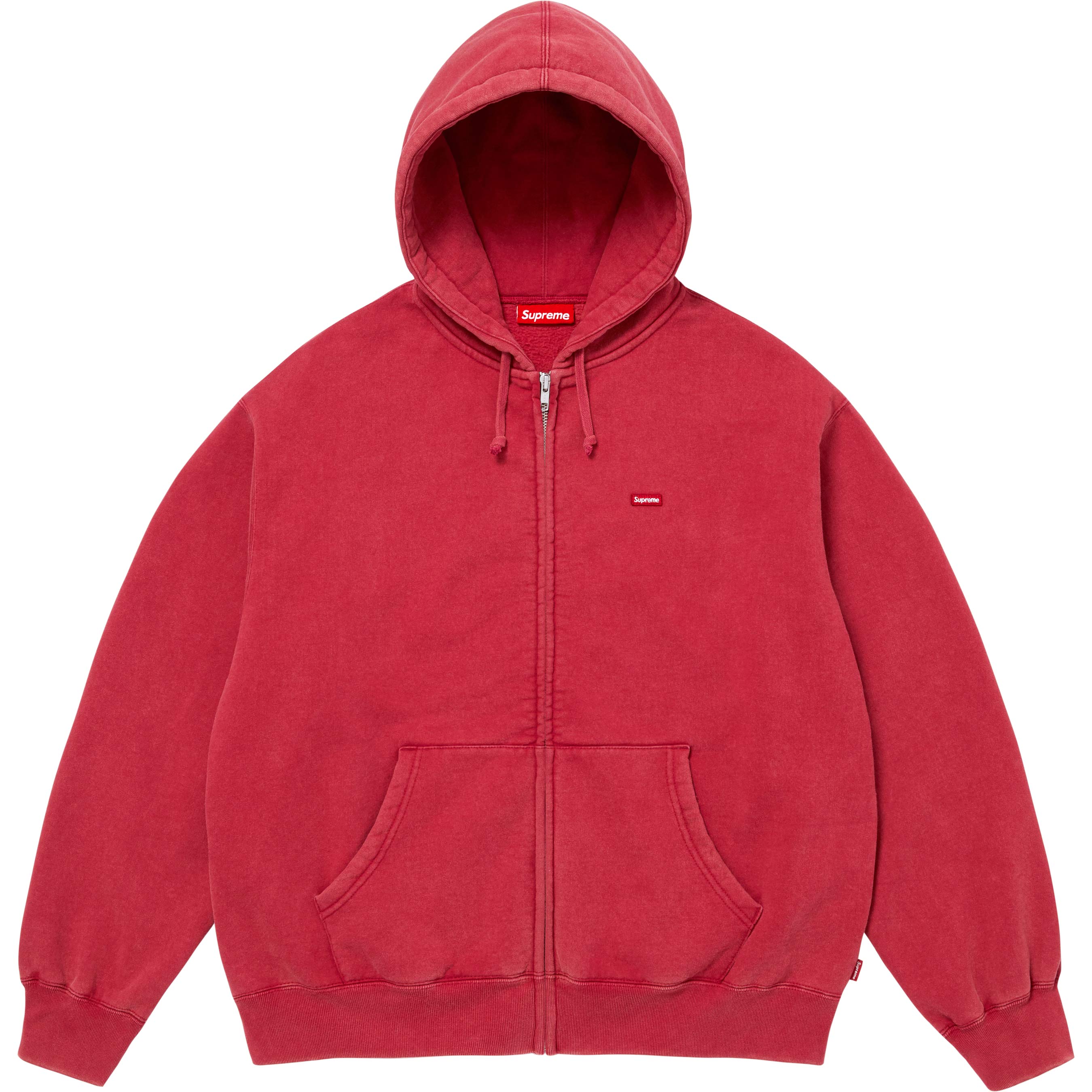 Small Box Zip Up Hooded Sweatshirt view 8